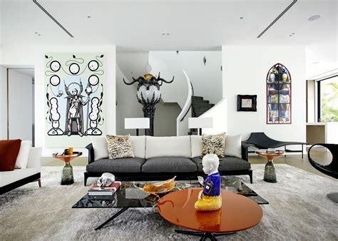 Owner's contemporary art collection is seamlessly integrated into ...