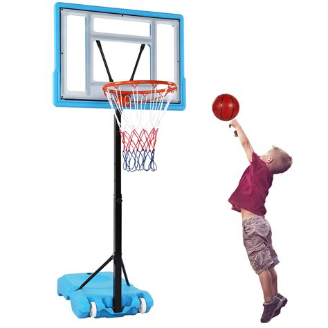 Goplus Portable Basketball Hoop System 5 10 Ft Adjustable With Weight