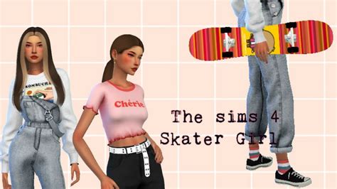 The Sims 4 Skater Girl Cc Full Cc List Youtube