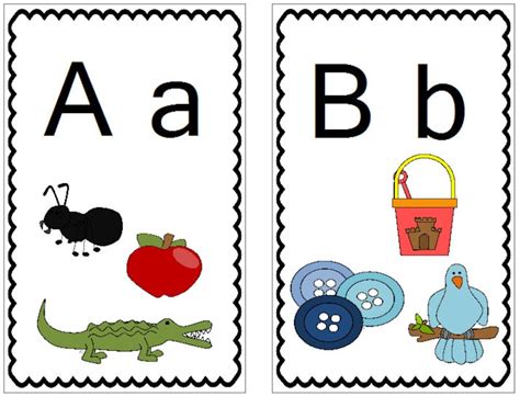 Alphabet Wall Cards Preschool Kindergarten Abcs Etsy Nederland