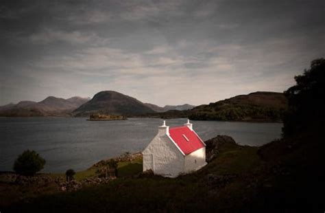 Red Roof In The Highlands Of Scotland Content In A Cottage Places