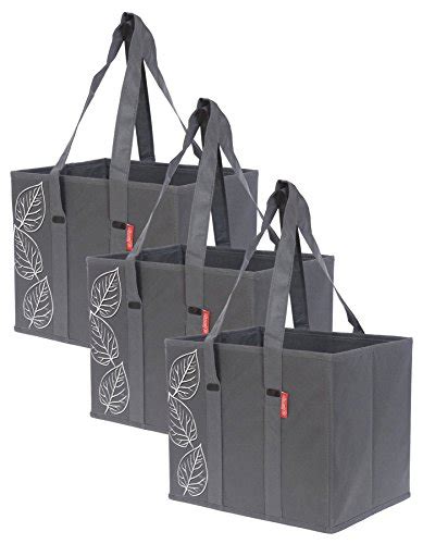 Tote Bags With Reinforced Handles And Thick Plastic Bottom For Strength
