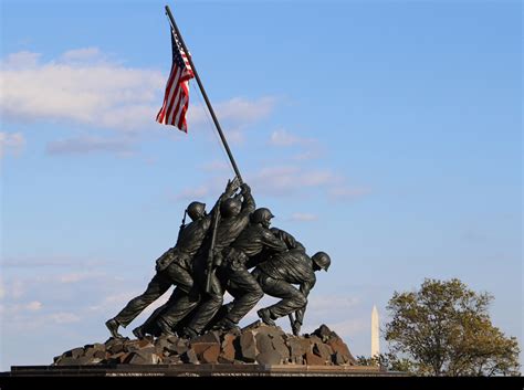 History Of The Marine Corps War Memorial George Washington Memorial