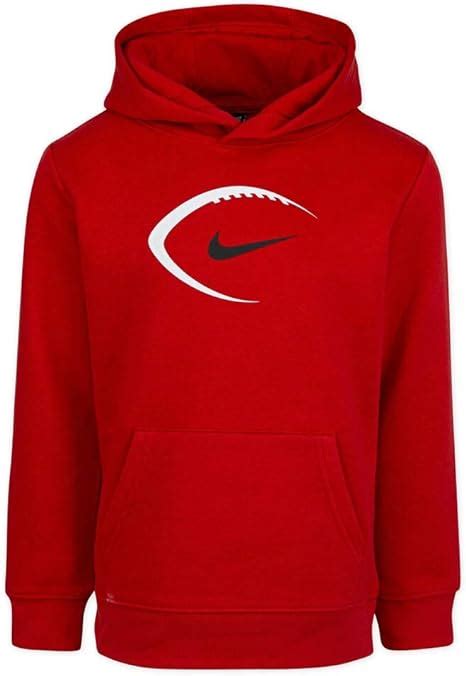 Nike Boys Sports Fleece Pullover Hoodie Red Size 4 Clothing