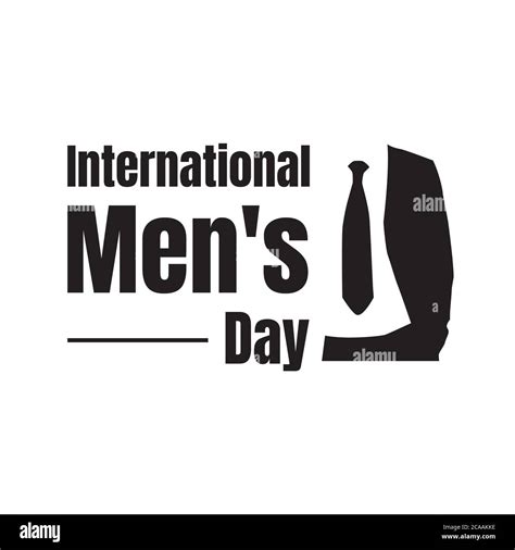 International Mens Day Lettering Vector Graphic Design Stock Vector