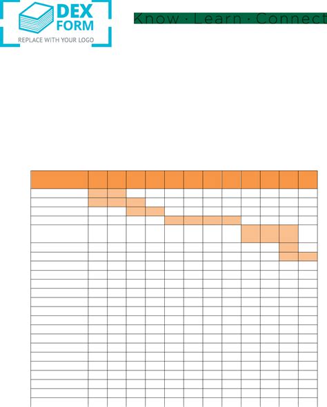 Gantt Chart Template In Word And Pdf Formats