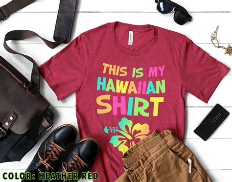 Funny Hawaiian T Shirt This Is My Hawaiian Shirt Tropical Etsy