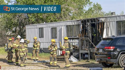 Mobile Home Patio Engulfed In Flames St George Fire Chief Advises