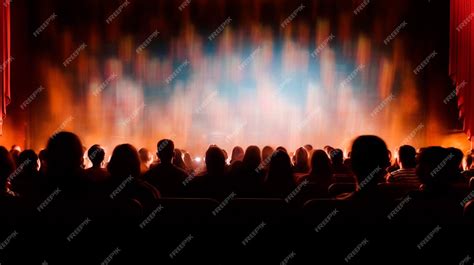 Premium Ai Image Backside Of Blurred People Or Audience Gathered In