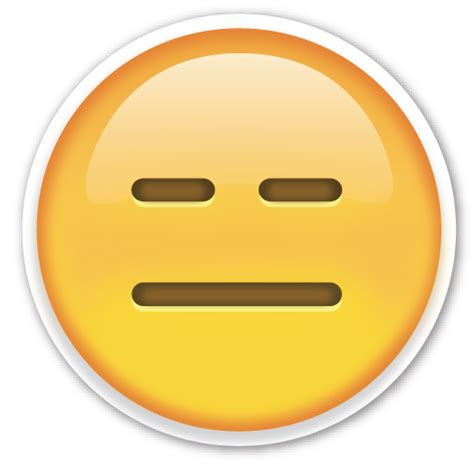 Intended to depict a neutral sentiment but often used to convey mild irritation and concern or a deadpan sense of humor. Expressionless Face | Emoji dictionary, Every emoji