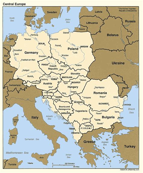 xř̩.ʋaː.ʦkaː), es una república democrática parlamentaria. Map of Location of Croatia in Central Europe - Croatia ...
