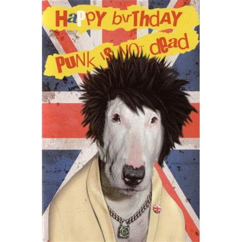 Happy Birthday Punk Carte Anniversaire Anniversaire Humoristique Anniversaire Rock