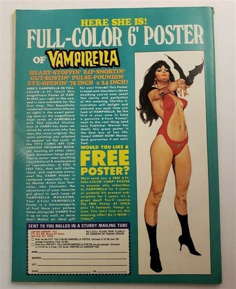 vampirella 21 fn 1972 warren horror magazine dracula witches monsters vampi comic books