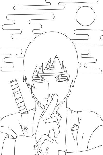Sai Lineart By Crypticriddlers On Deviantart Naruto Sketch Drawing