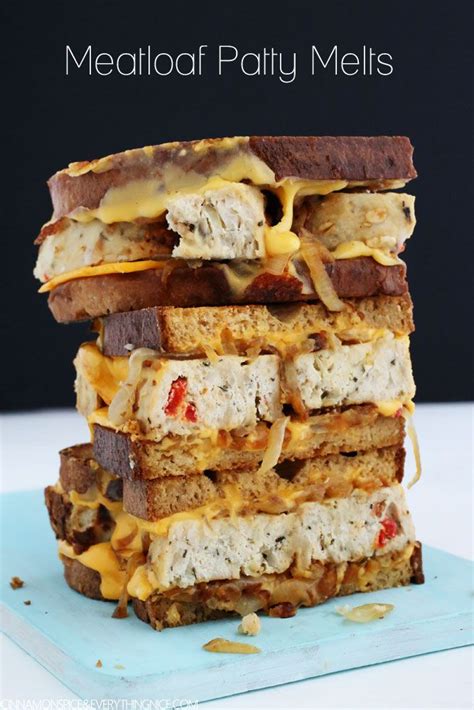 This is a great way to use leftover ham, chicken, turkey or beef. Patty melts made with leftover meatloaf sandwiched on pan ...