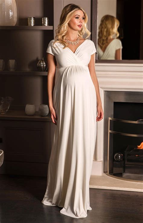 Francesca Maternity Maxi Wedding Dress Ivory Ph