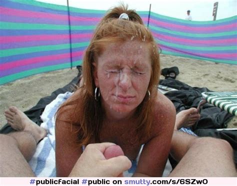 Public Facial Cumonface Squint Beach Redhead