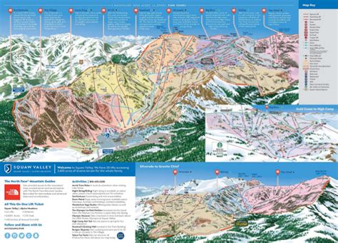 Squaw Valley Piste Map Trail Map