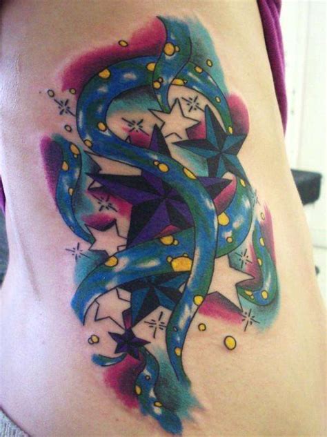 Stars And Swirls Tattoo