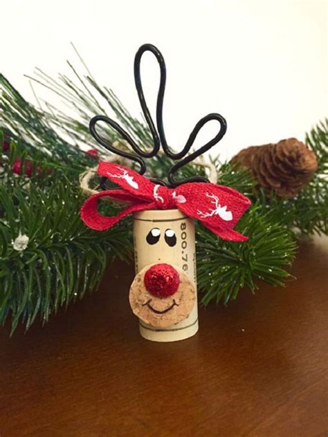 45 Mini Wine Cork Diy Ideas To Christmas Ornaments Cork Crafts