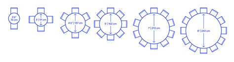 Select an item on the right to compare relative dimensions to circle | round table sizes. Standard Round Table Size For 10 - The Arts