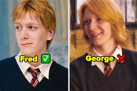 Solo un verdadero fan de Harry Potter podrá identificar quién es Fred y
