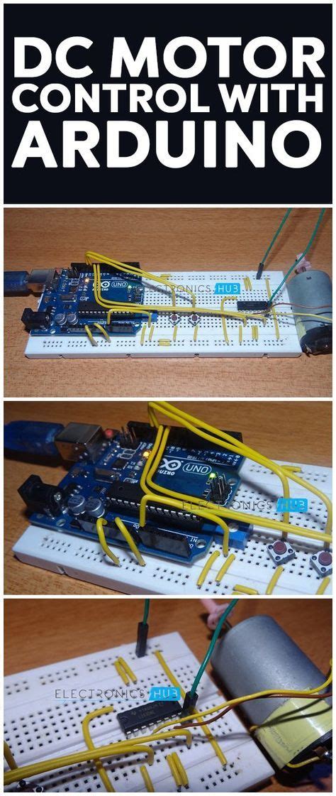 Dc Motor Control With Arduino Arduino Projects Diy Arduino Arduino