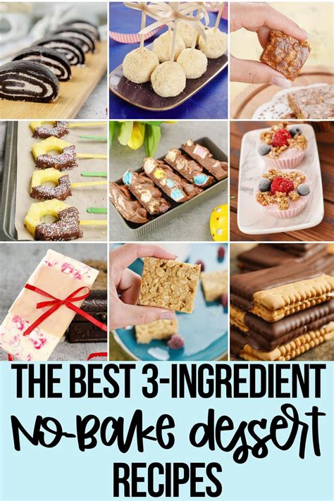 12 Best 3 Ingredient Desserts No Bake Style 3 Ingredient Desserts