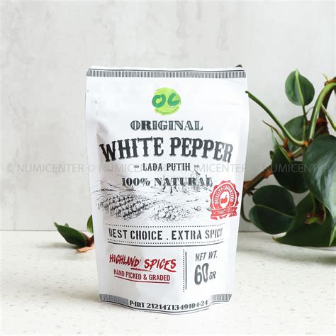 60g White Pepper Powder Original Merica Lada Putih Organic Center