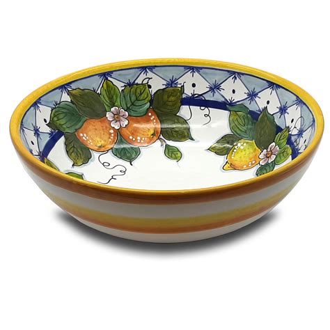 Orange And Lemon Salad Bowl 30cm Giotti Ceramiche