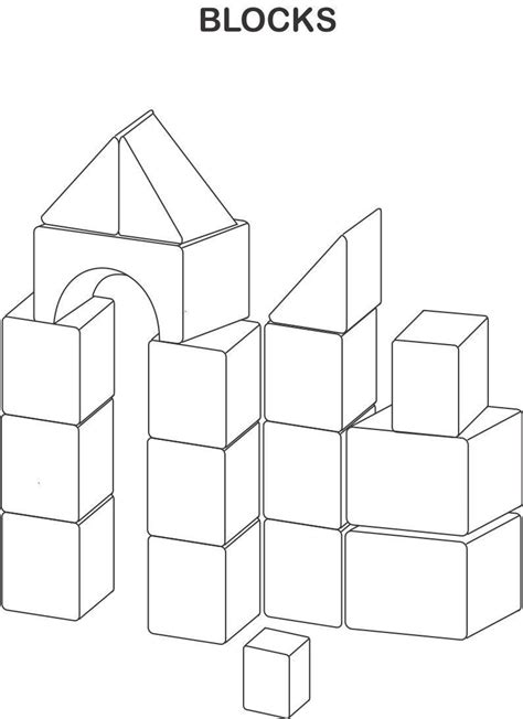Lego Blocks Coloring Pages Printable
