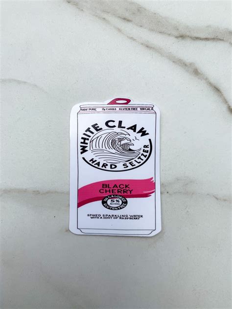 Black Cherry White Claw Sticker Etsy