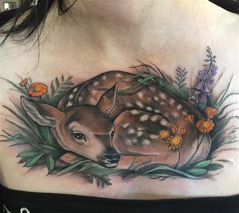 Shawn Hebrank Fawn Tattoo Baby Deer Tattoo Tattoos