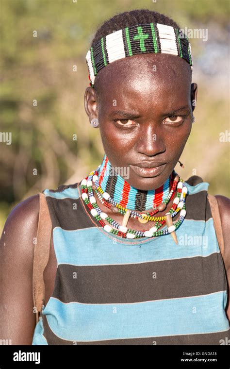 Portrait Of Hamer Tribe Turmi Omo Valley Ethiopia Stock Photo Alamy