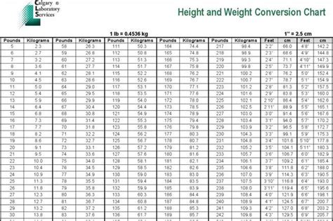 166 Weight Chart Free Download