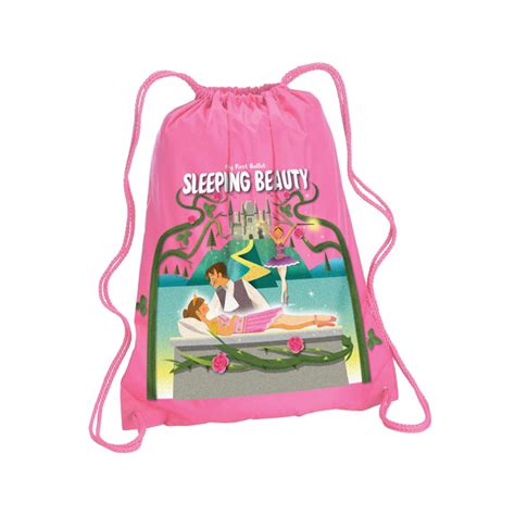 My First Ballet Sleeping Beauty Picture Drawstring Bag English