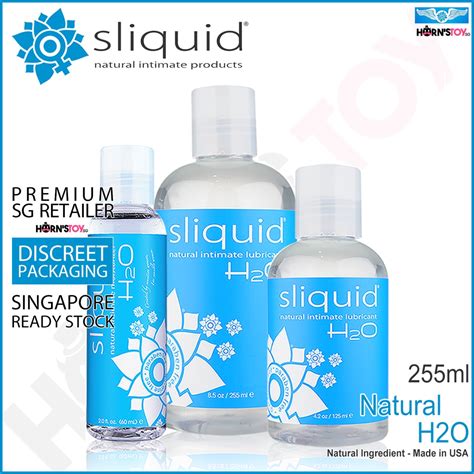 sliquid naturals h2o water based sex lubricant for women safe lube for woman sex toy female