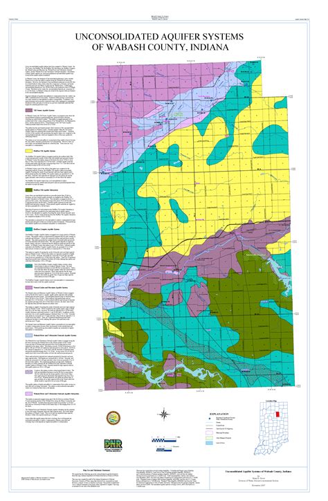 Dnr Water Aquifer Systems Maps 41 A And 41 B Wabash County Indiana