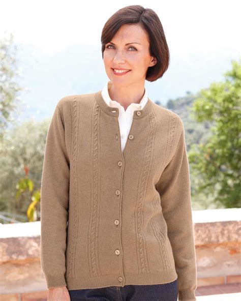 Cable Knit Cardigans Lambswool Cardigan Country Collection