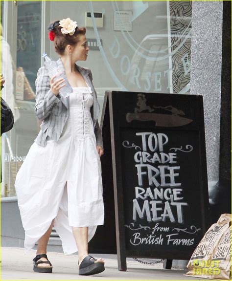 Helena Bonham Carter Looks Ready For Summer In A White Dress Photo
