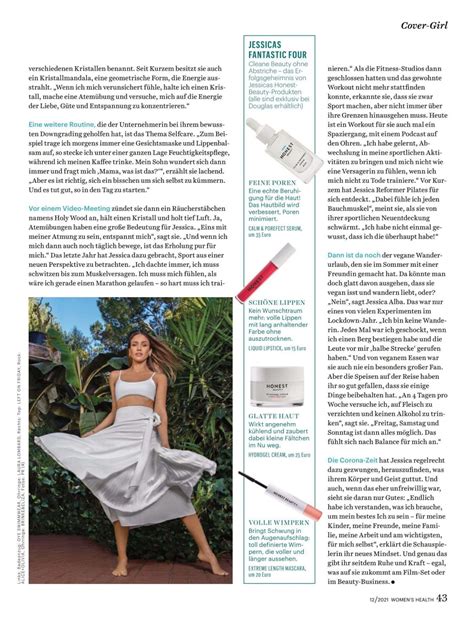 Jessica Alba In Womens Health Magazine December 2021 Hawtcelebs