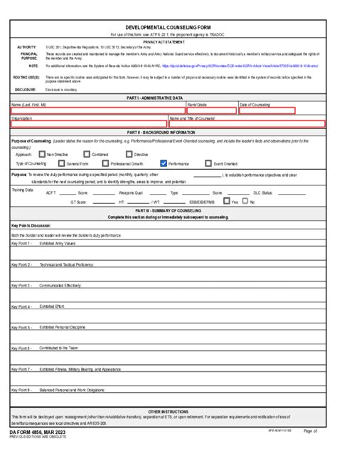 Da 4856 Pdf 2023 2024 Form Fill Out And Sign Printable Pdf Template
