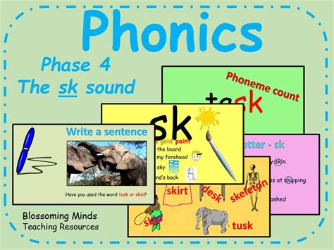 Phonics Phase 4 The Sk Sound Consonant Blends Teaching Resources