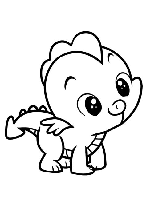 Coloring Pages Of Cute Baby Dragons