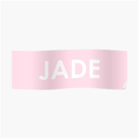 Jade Poster For Sale By Ineeesm Redbubble