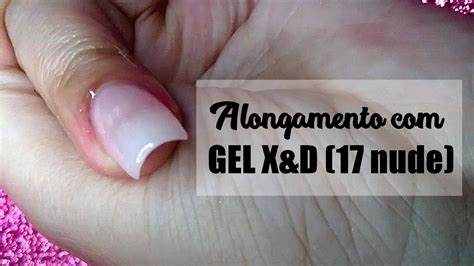 Alongamento Com GEL X D 17 Nude Usando MOLDE ADESIVO YouTube