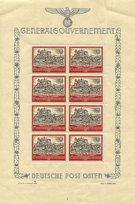 Lot Third Reich Postage Stamps