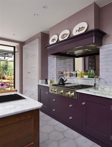 Purple Kitchen A Kitchen Of Two Halves From Martin Moore Purple