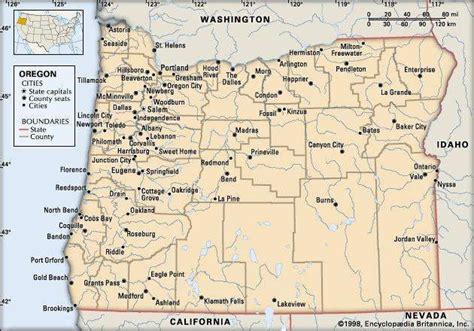 Oregon Capital Map Population And Facts