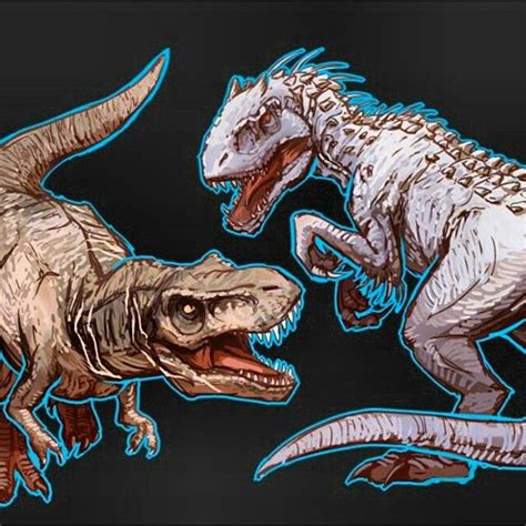 Jurassic World Logo Indominus Rex VS Tyrannosaurus Rex Edible Cake